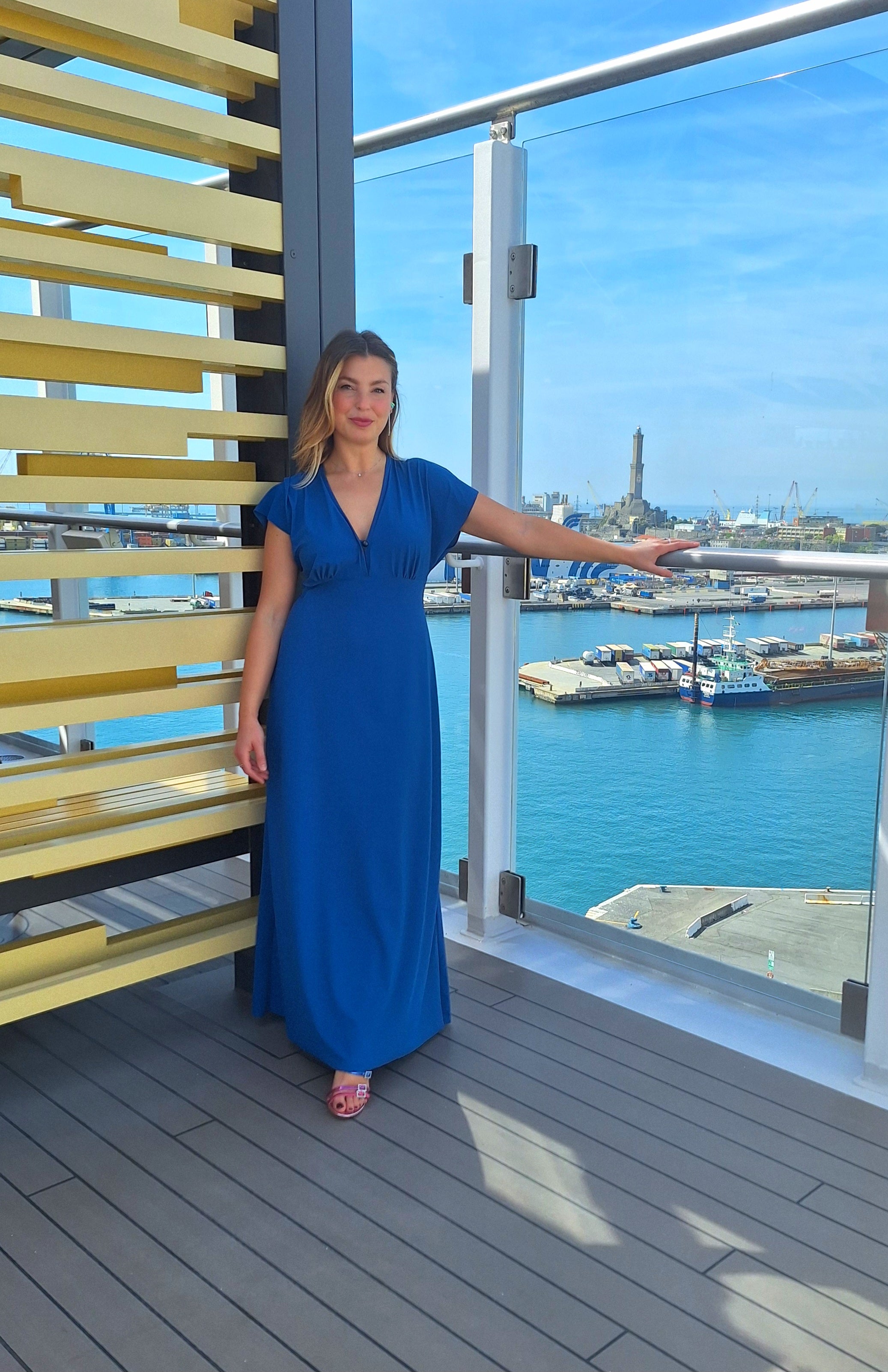 Abito lungo a kimono in jersey Sensitive