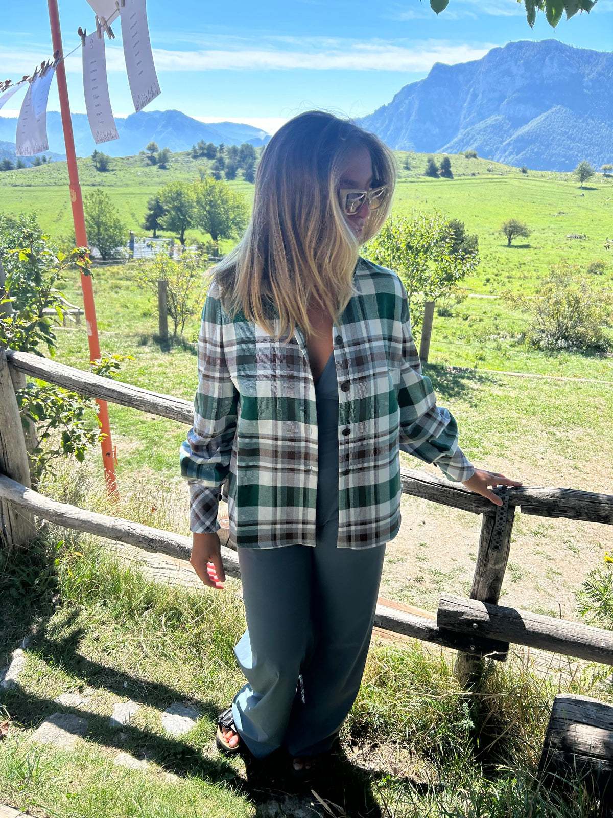 Camicia a quadri in caldo cotone