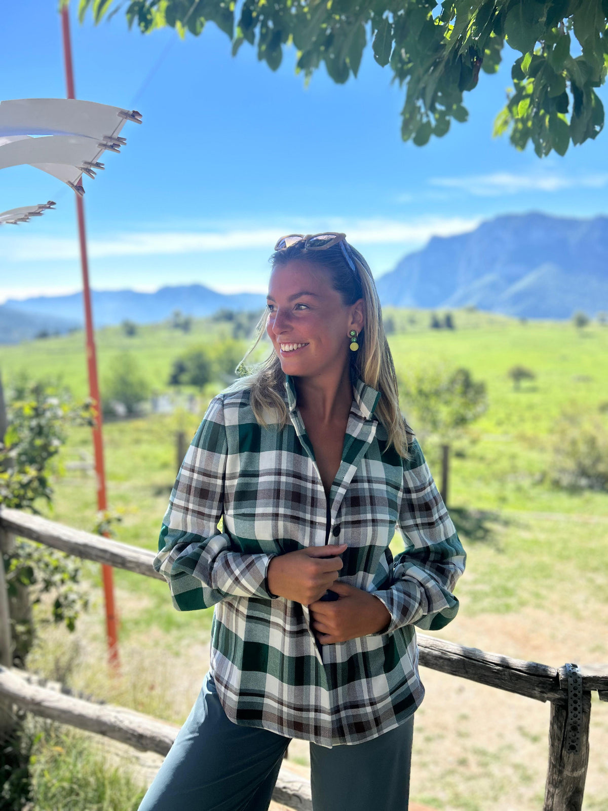 Camicia a quadri in caldo cotone