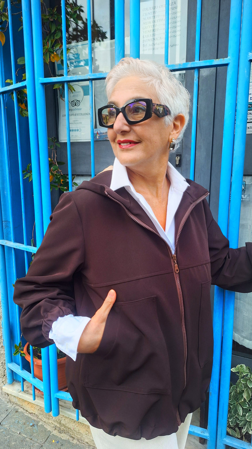 Blouson con cerniera