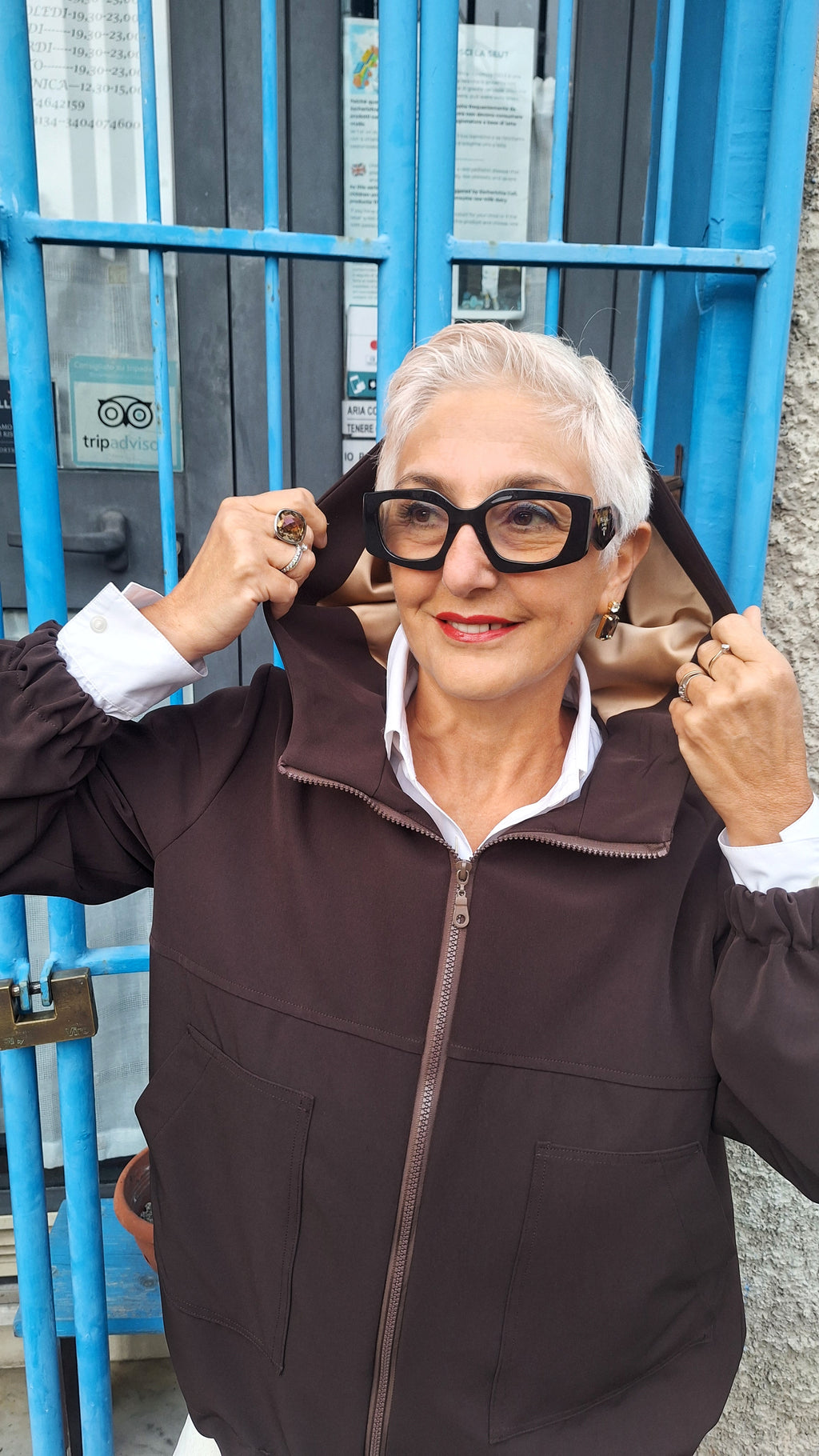 Blouson con cerniera