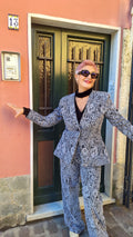 Giacca strutturata in broccato