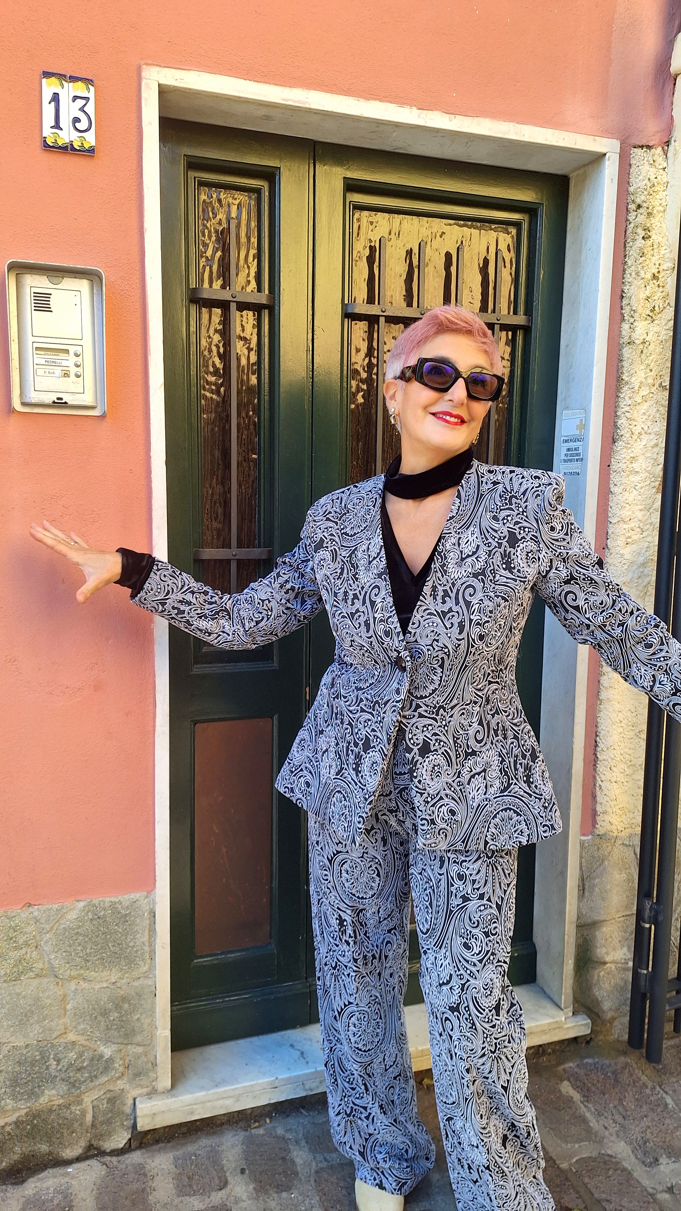 Giacca strutturata in broccato