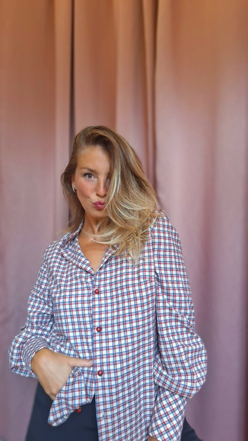 Camicia a quadretti caldo cotone