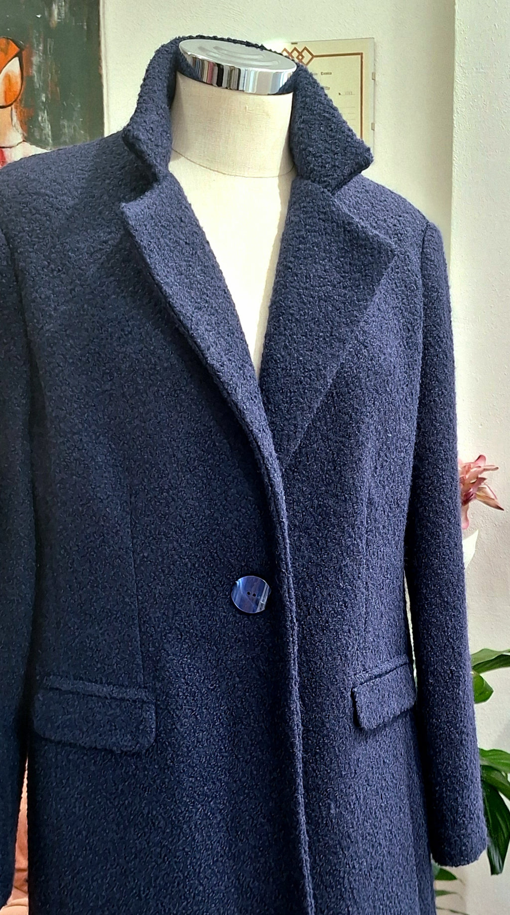 Cappotto pura lana Bouclè