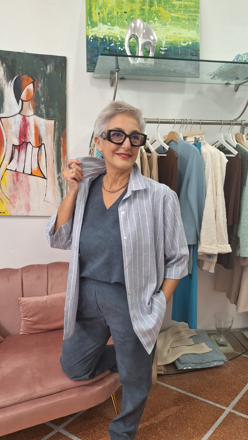 Camicia morbida in Lino