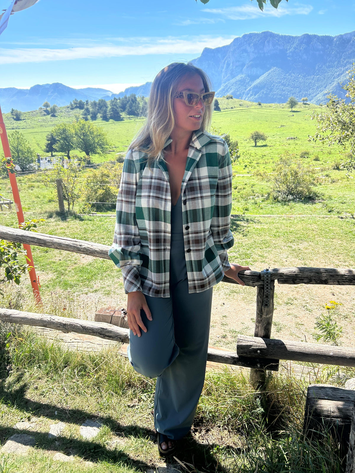 Camicia a quadri in caldo cotone