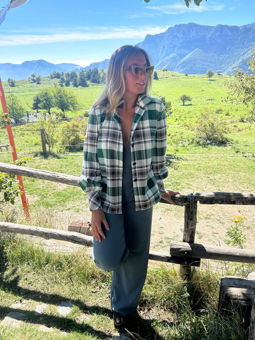 Camicia a quadri in caldo cotone