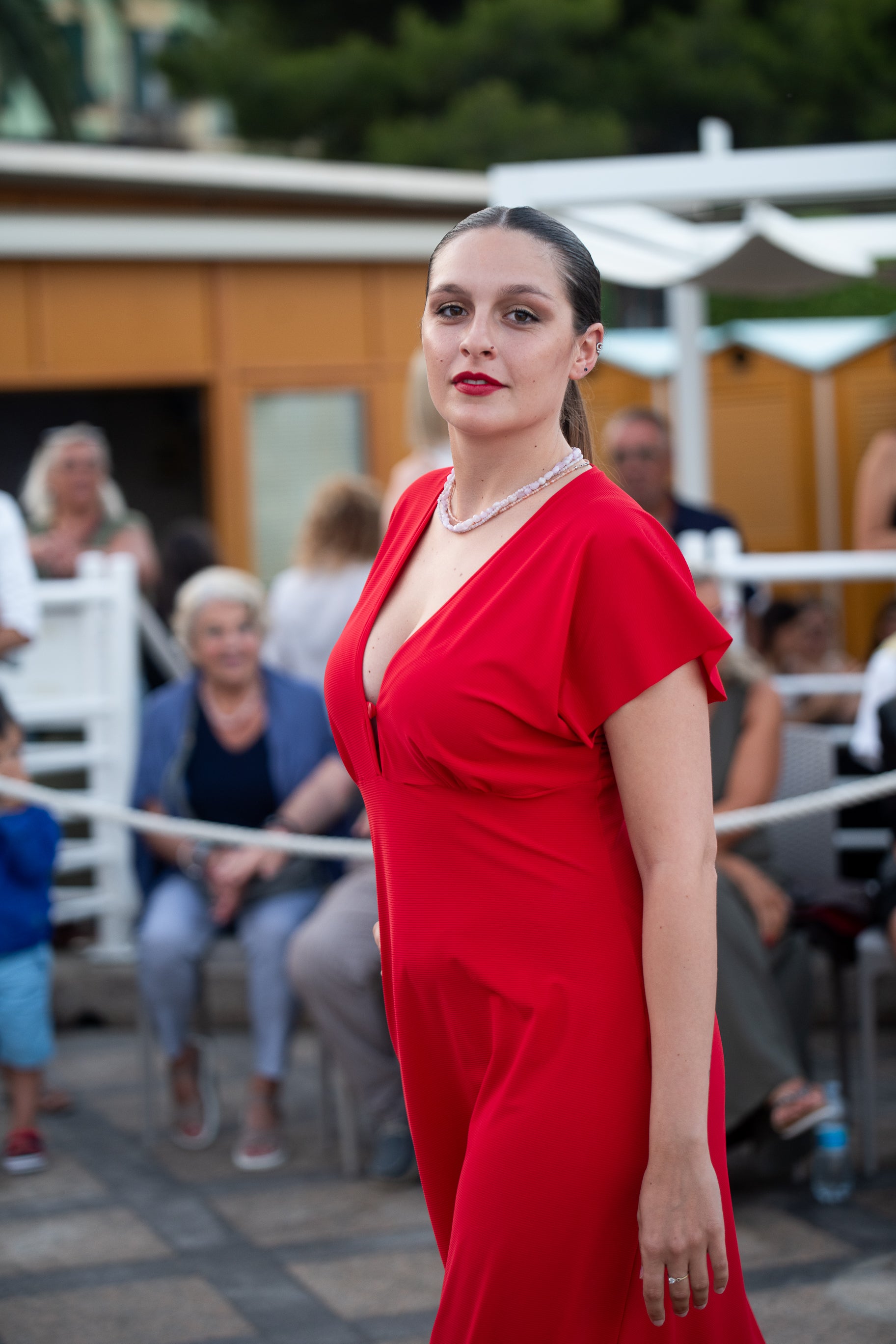 Abito lungo a kimono in jersey Sensitive
