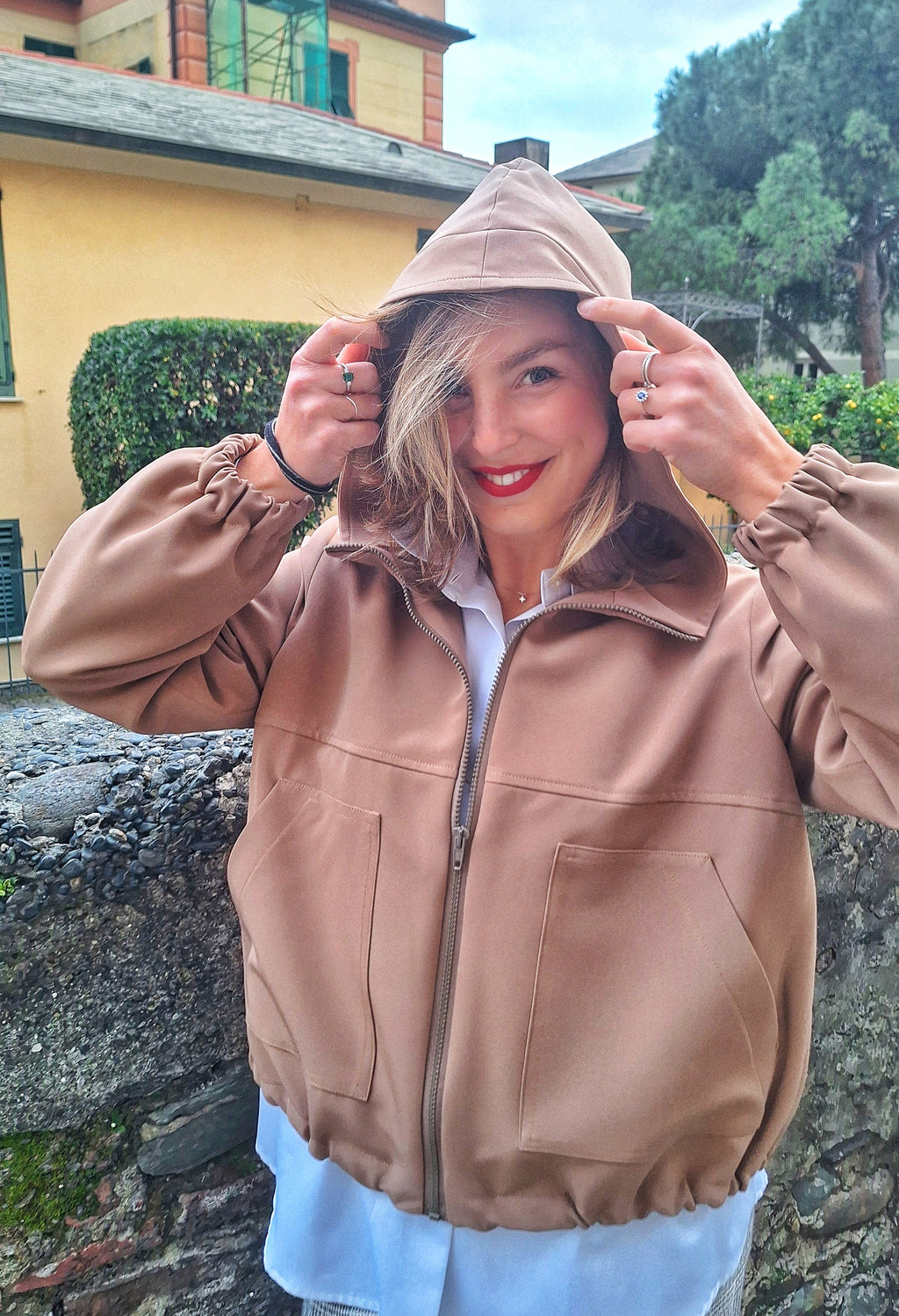 Blouson con cerniera