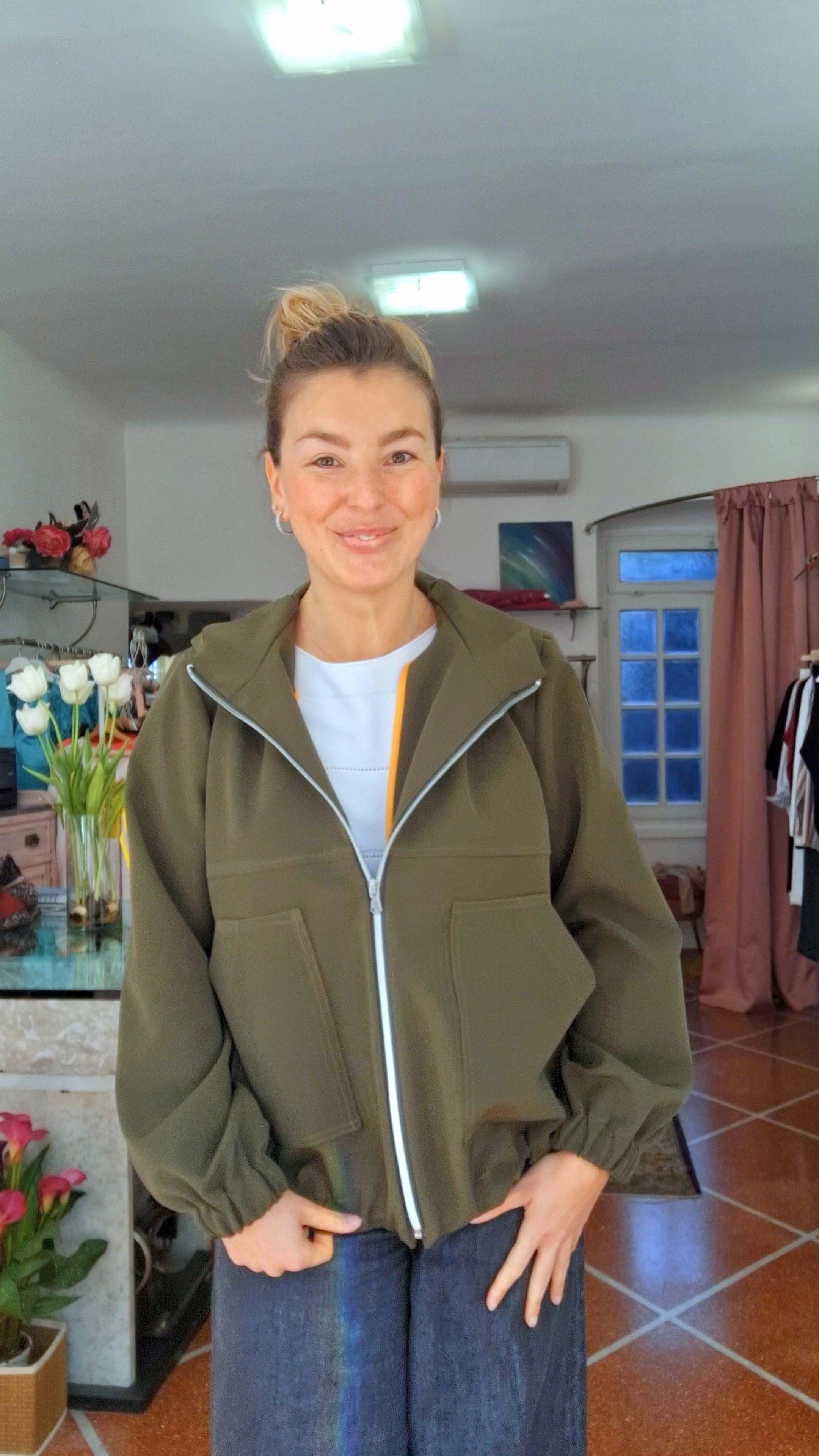 Blouson con cerniera