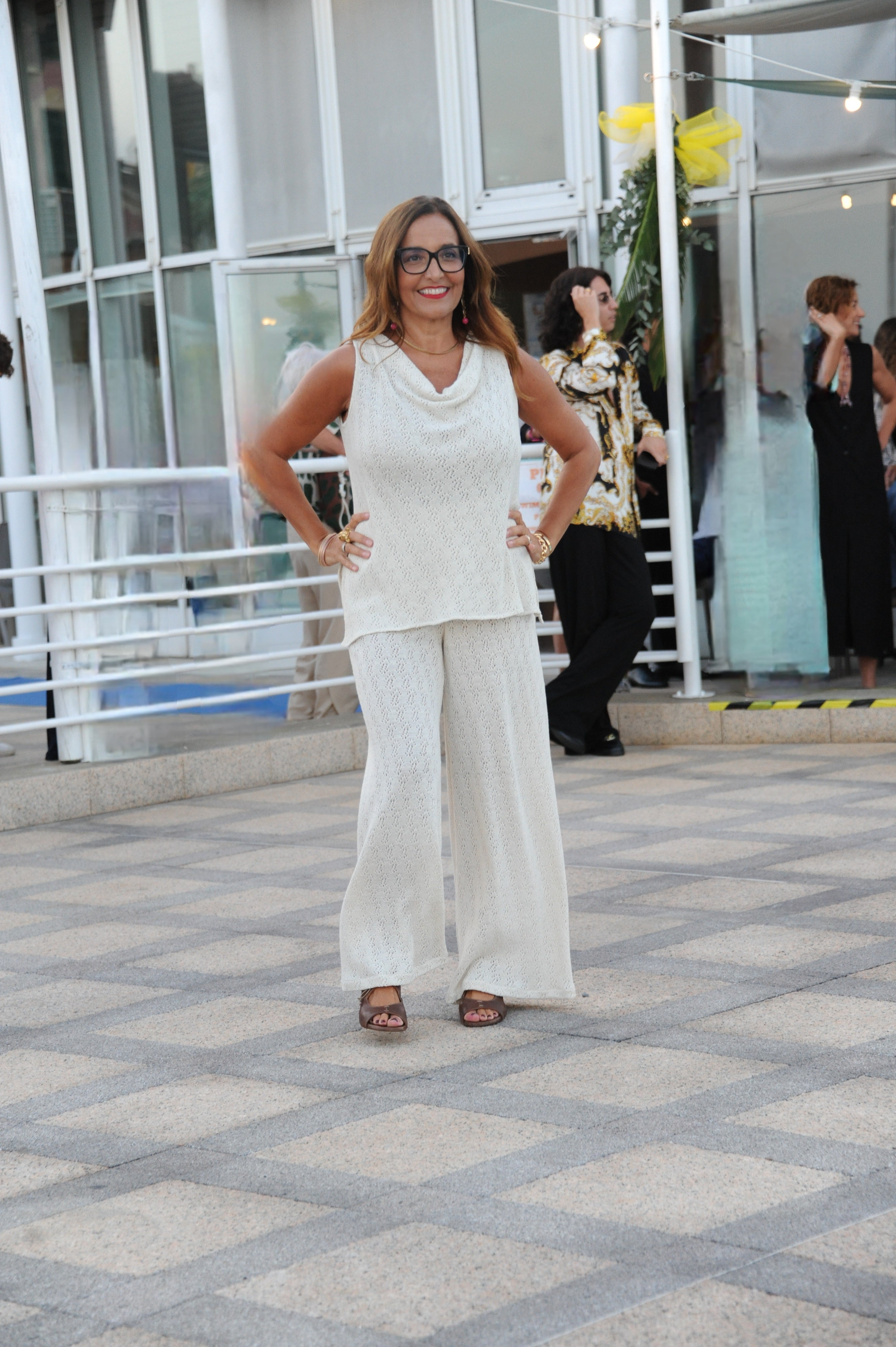 Pantalone in maglia di cotone