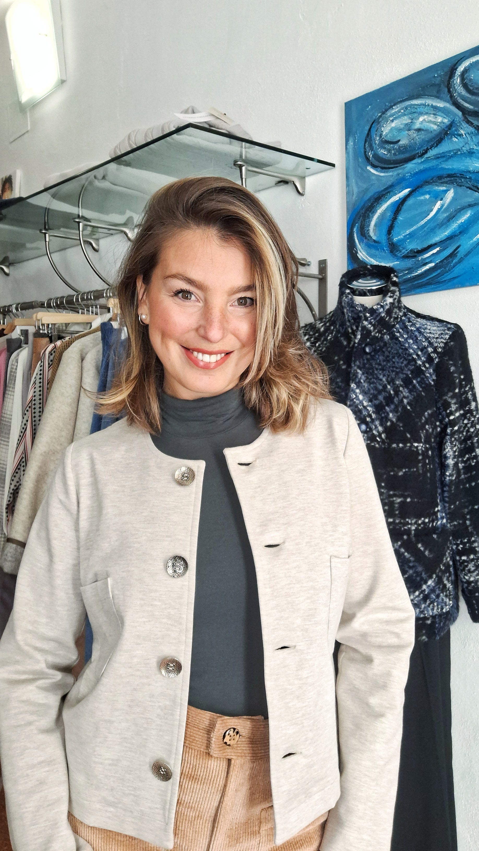 Giacchina chanel in jersey Punto Milano