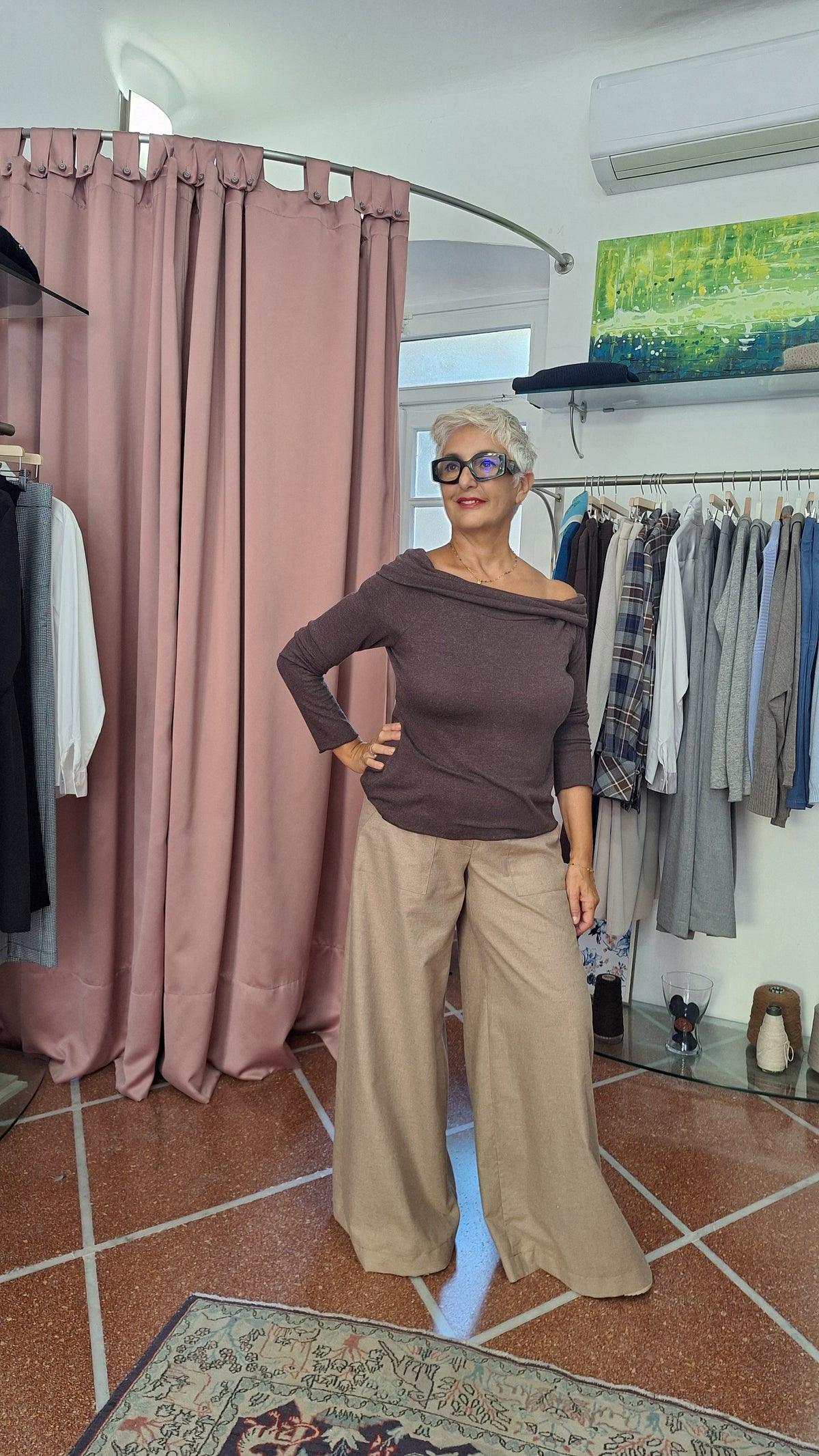 Maglia con collo ad anello