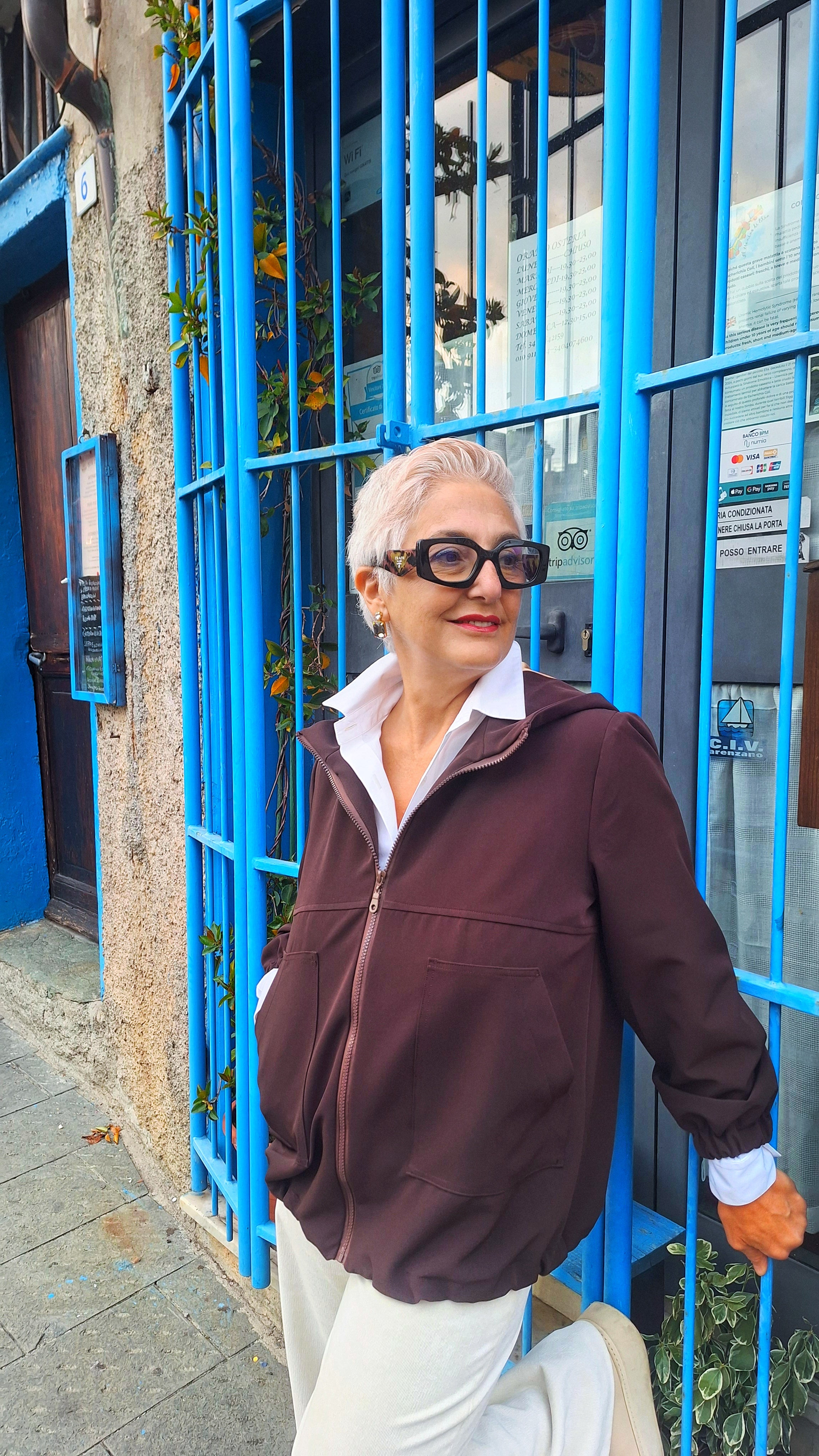 Blouson con cerniera