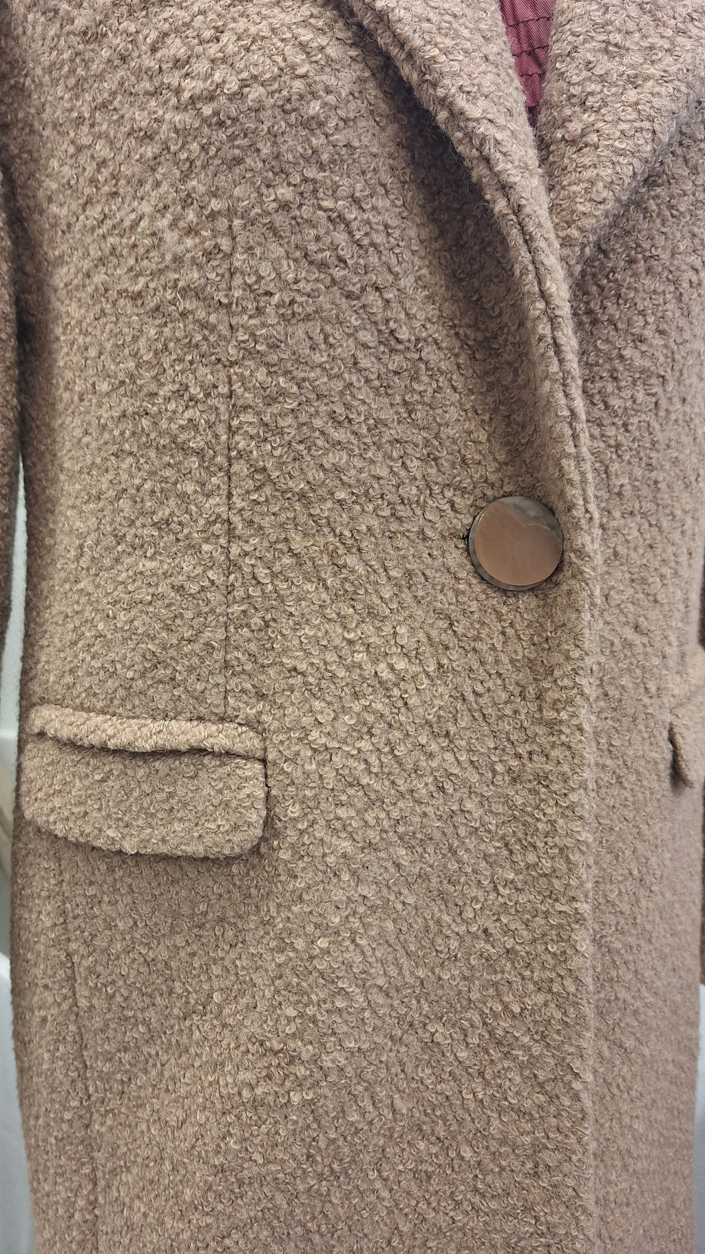 Cappotto pura lana Bouclè